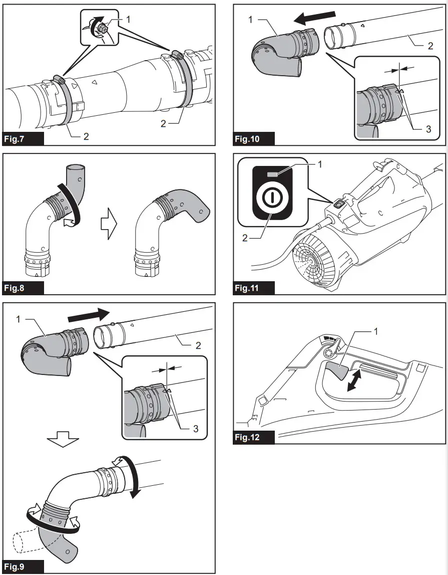 makita UB001C Battery Powered Blower - Figure 2