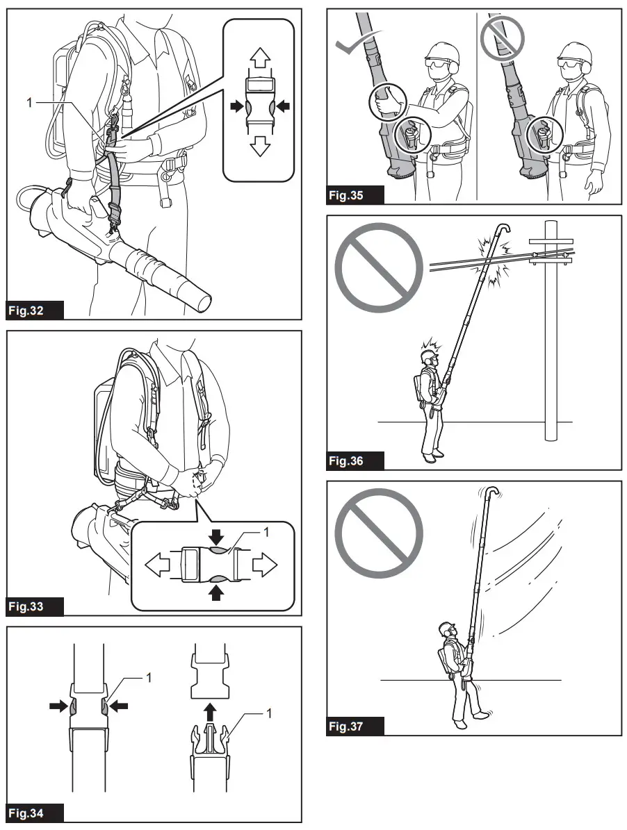 makita UB001C Battery Powered Blower - Figure 6