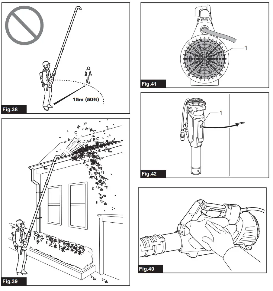 makita UB001C Battery Powered Blower - Figure 7
