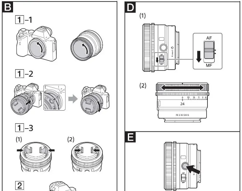 SONY SEL24F28G Interchangeable Lens Objectif Interchangeable - Product Overview 2