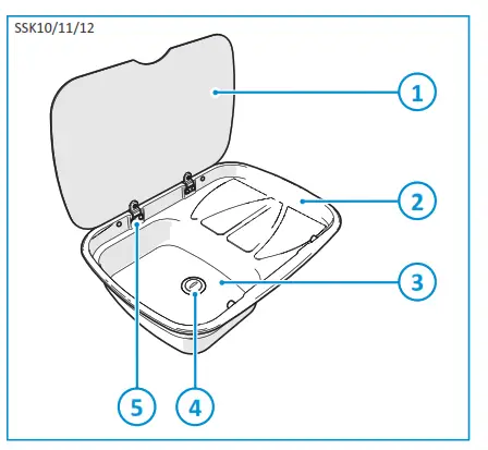 THETFORD Argent Stainless Sink Left Hand - FIG 1