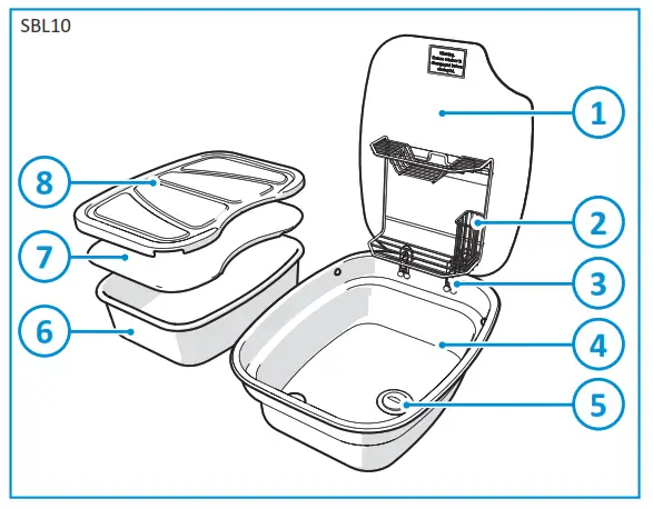 THETFORD Argent Stainless Sink Left Hand - FIG 3