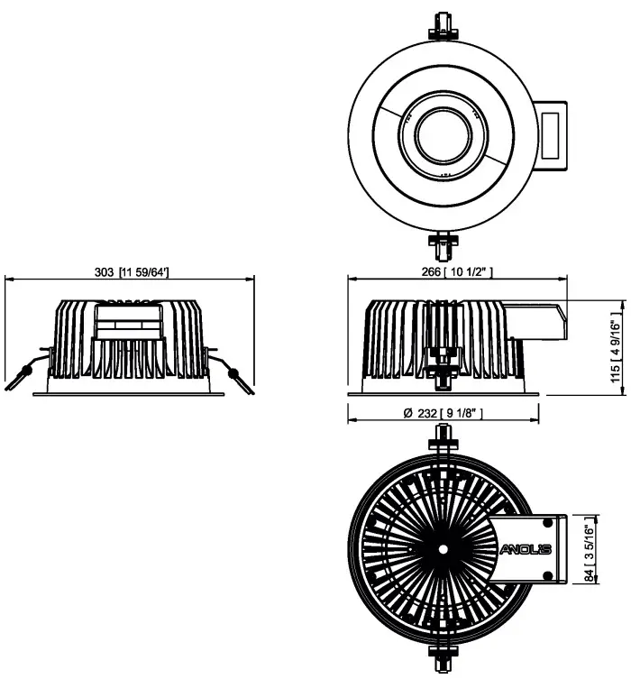 ANOLiS RGBW Ambiane AP Ceiling Light - FIG10