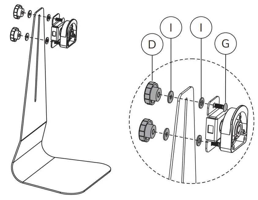 Neomounts FPMA-D850BLACK Monitor Desk Stand - STEP 2