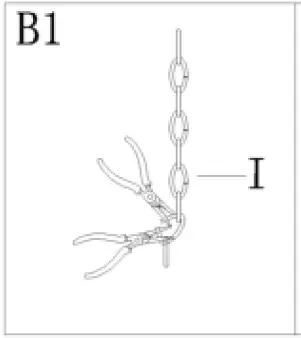 Uolfin 4978177 3-Light Antique Gold Global Beaded Chandelier 06