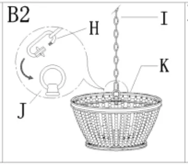 Uolfin 4978177 3-Light Antique Gold Global Beaded Chandelier 09