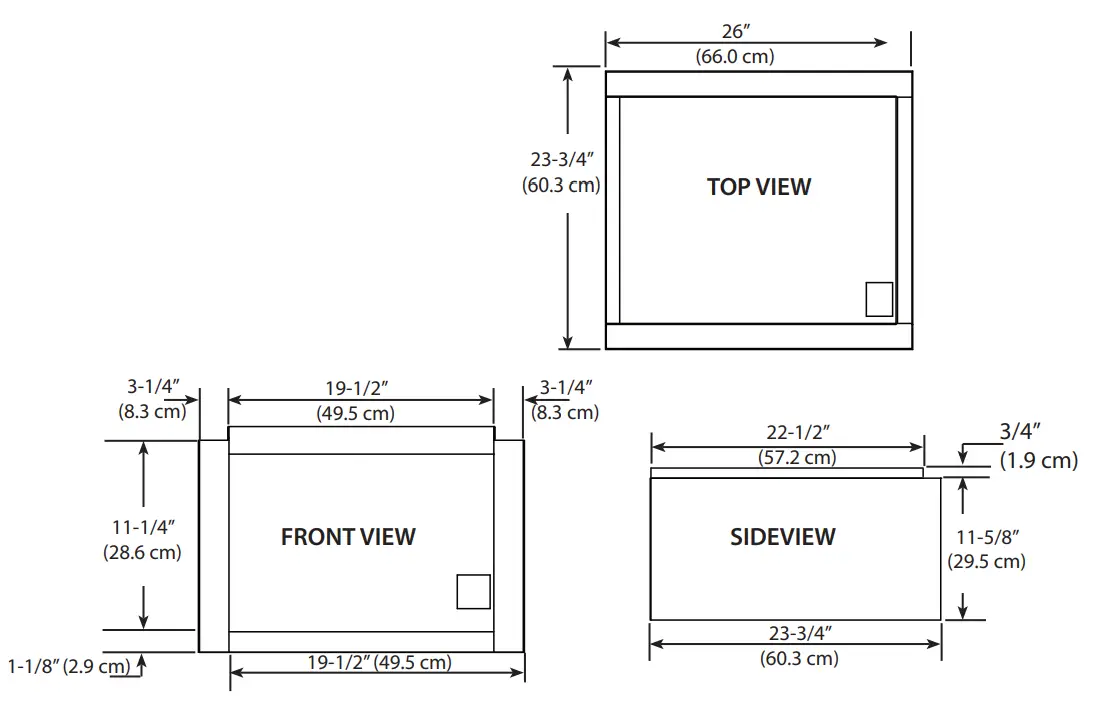 Insulated Jacket Dimensions