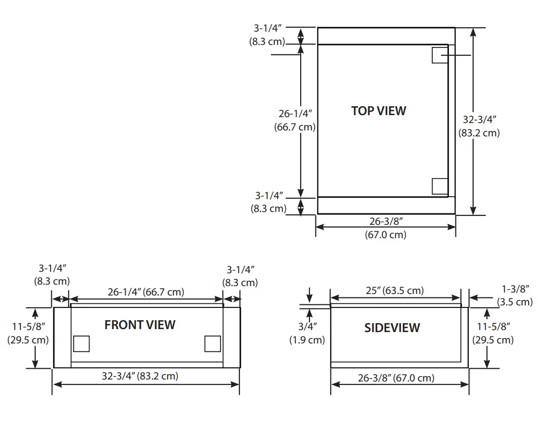 Insulated Jacket Dimensions