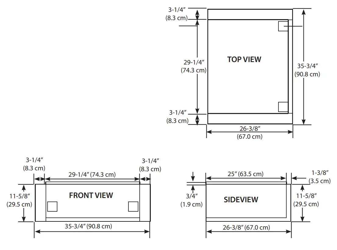 Insulated Jacket Dimensions