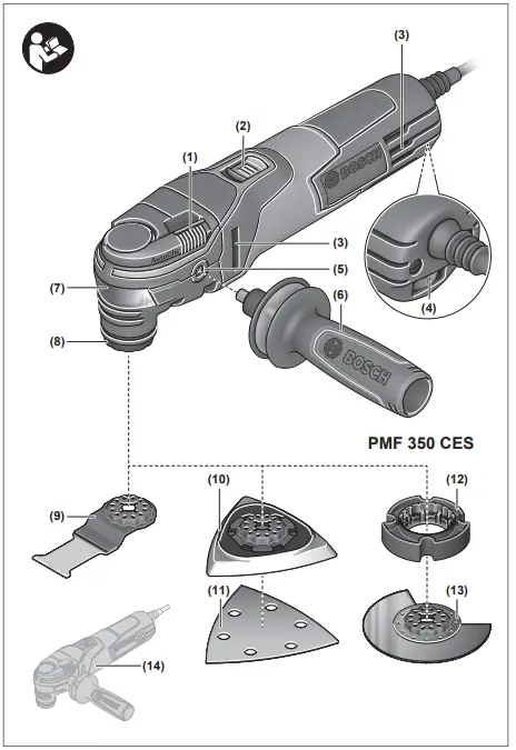 BOSCH-PMF-350-CES-Multifunction-Tool-unbox-FIG1