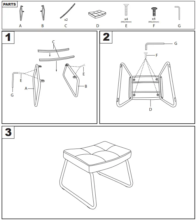 LumiSource Stout Lounge Chair - parts