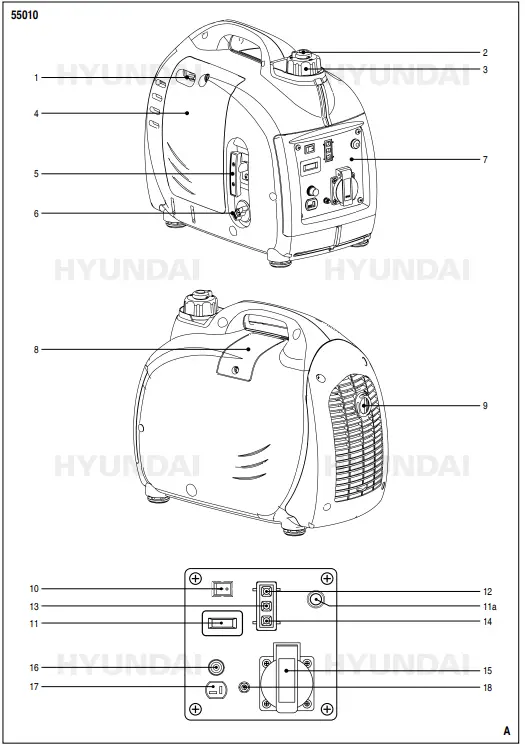 HYUNDAI-55011-Inverter-Gasoline-Generator-FIG1