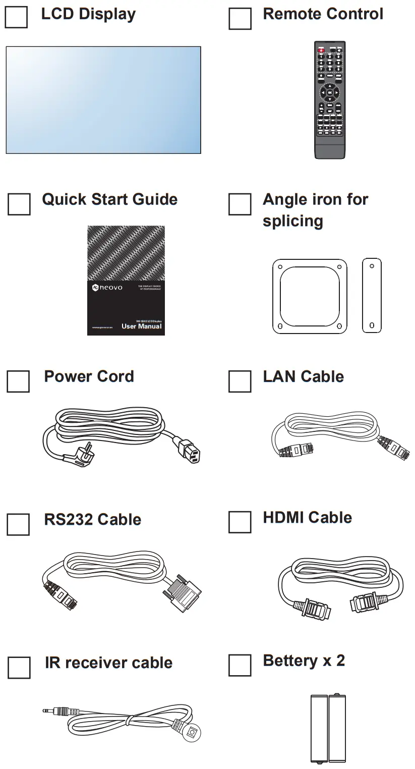 AG neovo VW 55H2 LCD Display - fig