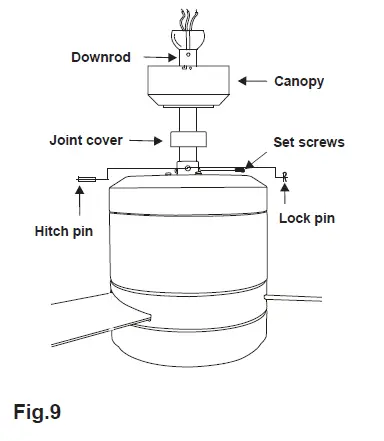 MAXIM-LIGHTING-88805-Tanker-Cylinder-Fan-fig-11