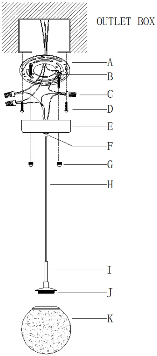 ZEVNI A04410 Contemporary Frosted Glass Globe LED Mini Pendant Light - FIGURE 6