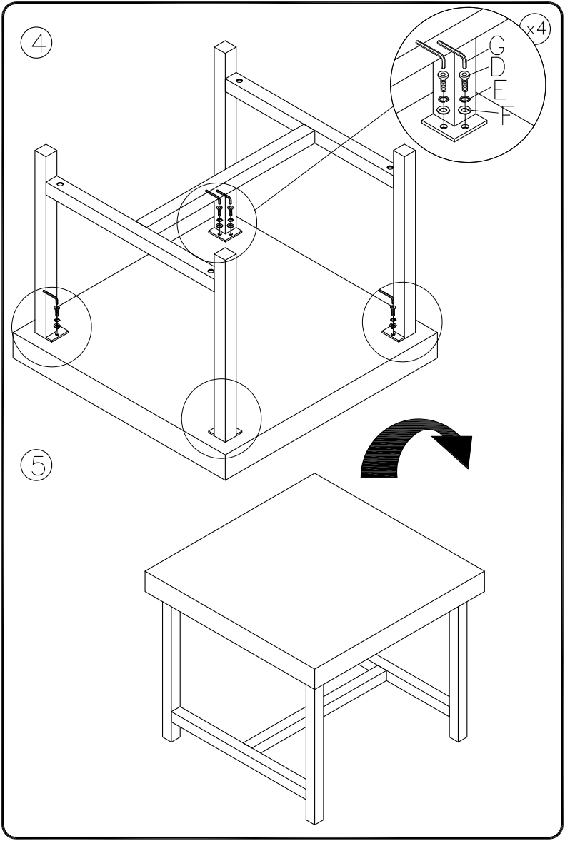 ASHLEY A3000008 Elissa Stool - fig 2