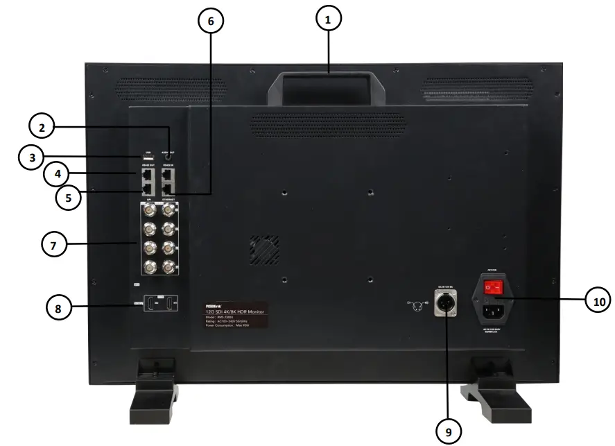 RGBlink RMS 2380U 12G  SDI 4K HDR Monitor - Fig 3