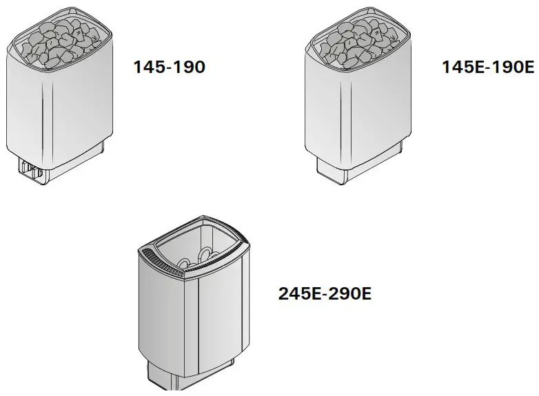 sentiotec 145E Electric Sauna Heater - Figure 1