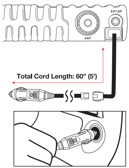 Cobra 19 Mini AM or FM CB Radio - fig 2