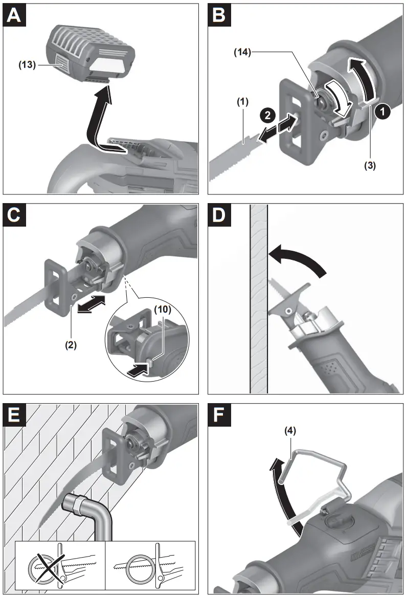 BOSCH GSA 18V 32 Cordless Reciprocating Saw - Figure 2