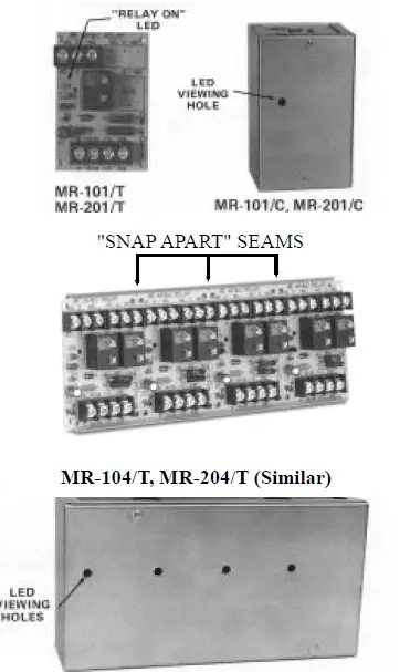 POTTER MR-100, 200 Series Multi-Voltage Control Relays 1