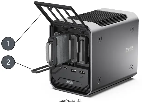 SanDisk Pro-Dock 4 Docking Station - READER DEVICES