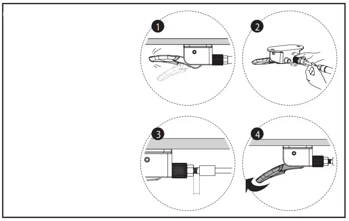 VIVO Black 47 Inch Pneumatic Desk - ASSEMBLY STEPS 5-2