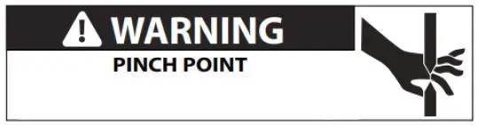 VIVO Black 47 Inch Pneumatic Desk - Warning