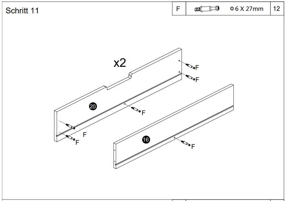 OTTO WF299616WAA Single Bed with Drawer - fig14