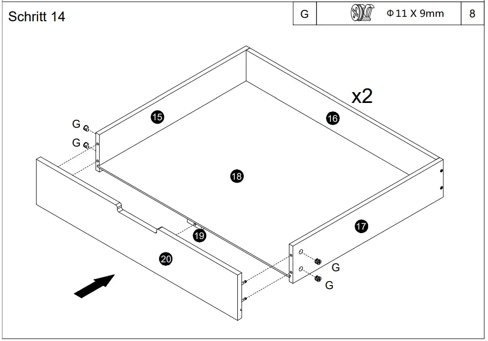 OTTO WF299616WAA Single Bed with Drawer - fig17