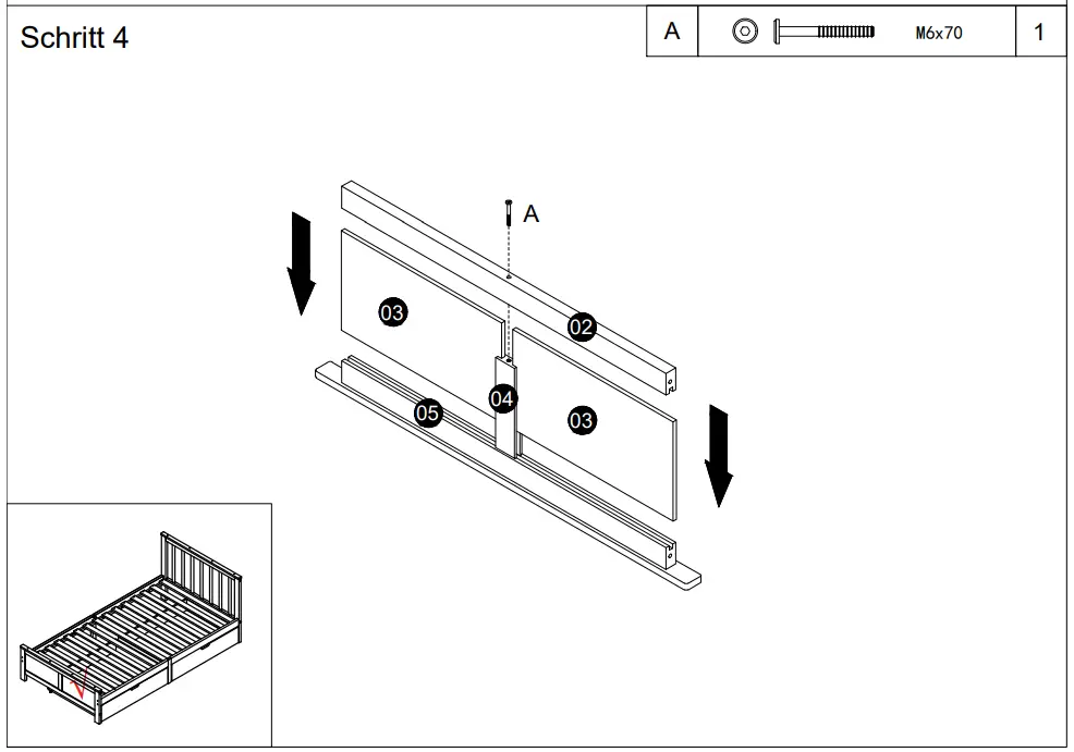 OTTO WF299616WAA Single Bed with Drawer - fig7