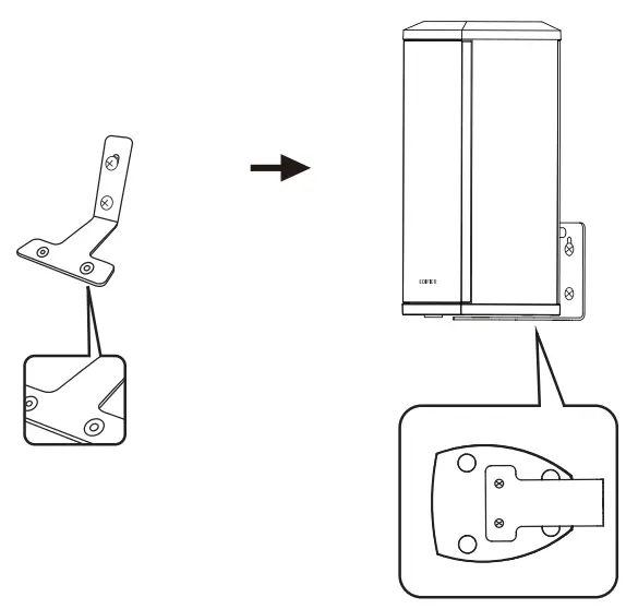 EDIFIER S90HD 4 1 Channel Soundbar Home Theatre System- Drill hole 3