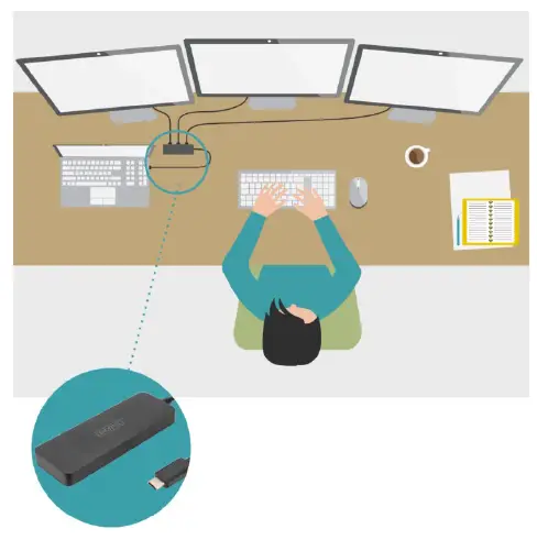 DIGITUS-DS-45334-USB-C-3-Port-MST-Video-Hub-FIG-1