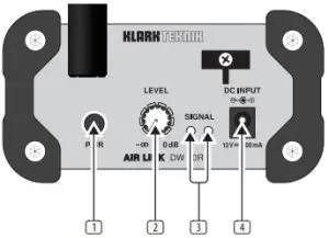 AIR LINK DW 20R/DW 20T Controls