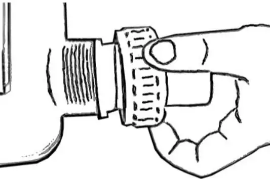 Remove the union nut