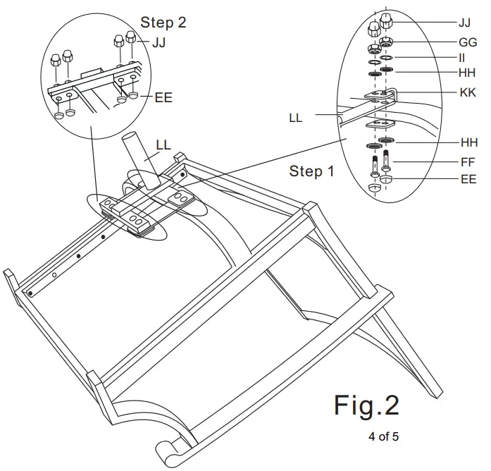 CASTLECREEK 5PC Dining Set - assembly4
