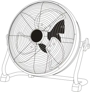 TokeShimi 99W9250 DC Rechargeable Floor Fan