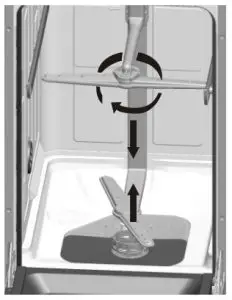 GlenDimplex GDW45S-2 Freestanding Stainless - Cleaning the Spray Arms