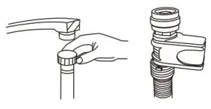 GlenDimplex GDW45S-2 Freestanding Stainless - Connecting the water and electricity supplies 1