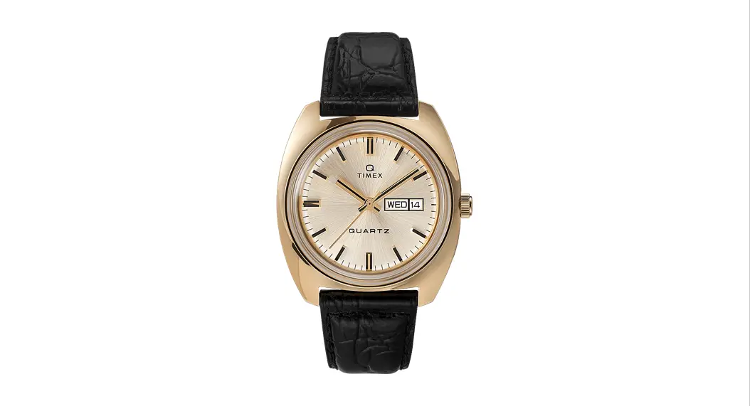 Timex Tw2u87800 1975 Reissue Day-date 38mm Leather Strap Watch User Guide Timex Tw2u87800 1975 Reissue Day-date 38mm Leather Strap Watch User Guide