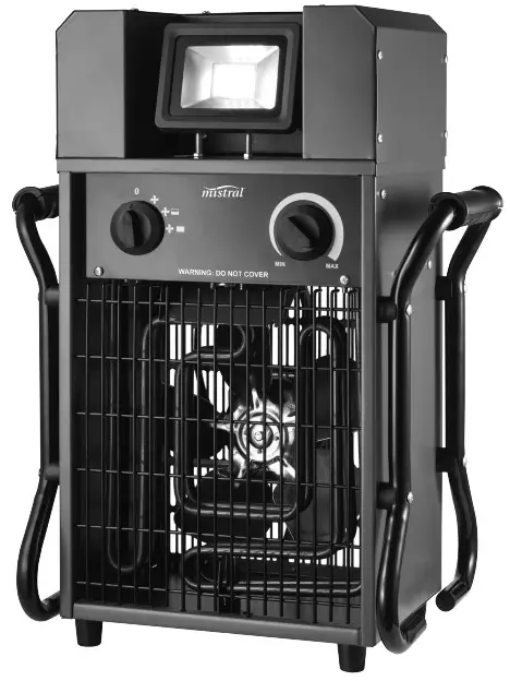 mistral MIFH0130BD Industrial Heater With LED Worklight