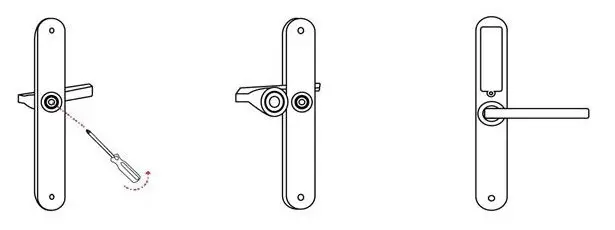 sylvan SL35E Electronic Lock- Inside handle