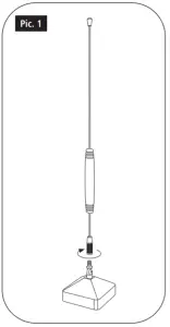 hama 121701 DVB T2 Indoor Antenna - Operating instruction