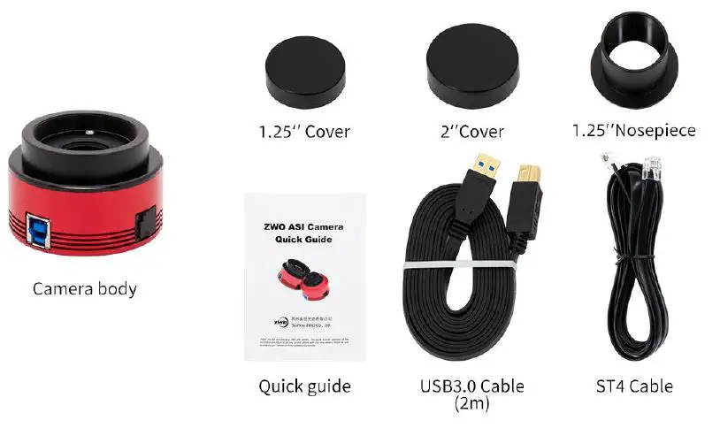 ZWO ASI485 USB 3.0 Color CMOS Astronomy Camera Holiday Bundle fig 1