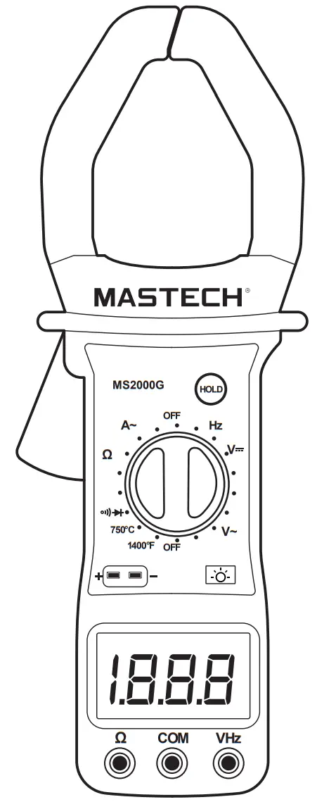 MASTECH MS2000G Digital Clamp Meter