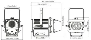 ADJ Fr15oz Encore Lighting Fixture with Barn Doors - figure 11