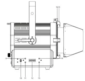 ADJ Fr15oz Encore Lighting Fixture with Barn Doors - figure 2