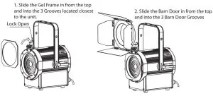 ADJ Fr15oz Encore Lighting Fixture with Barn Doors - figure 9