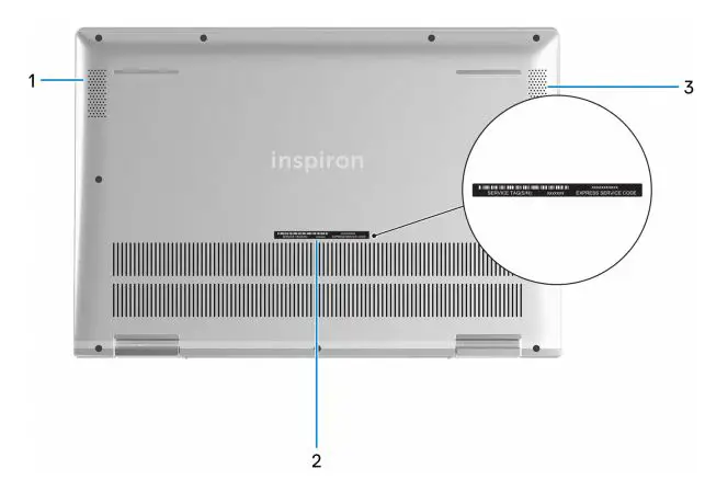 DELL Inspiron 5406 2-in-1 - Bottom