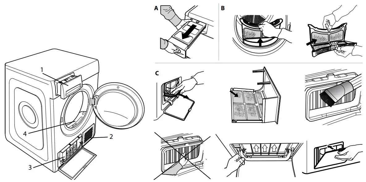 Whirlpool WHP80250 9kg 6th Sense Heat Pump Dryer - PRODUCT DESCRIPTION